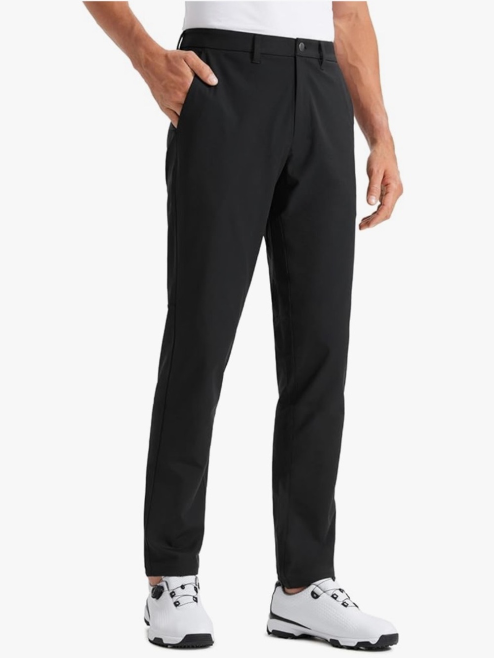 Mens Black Golf Pants